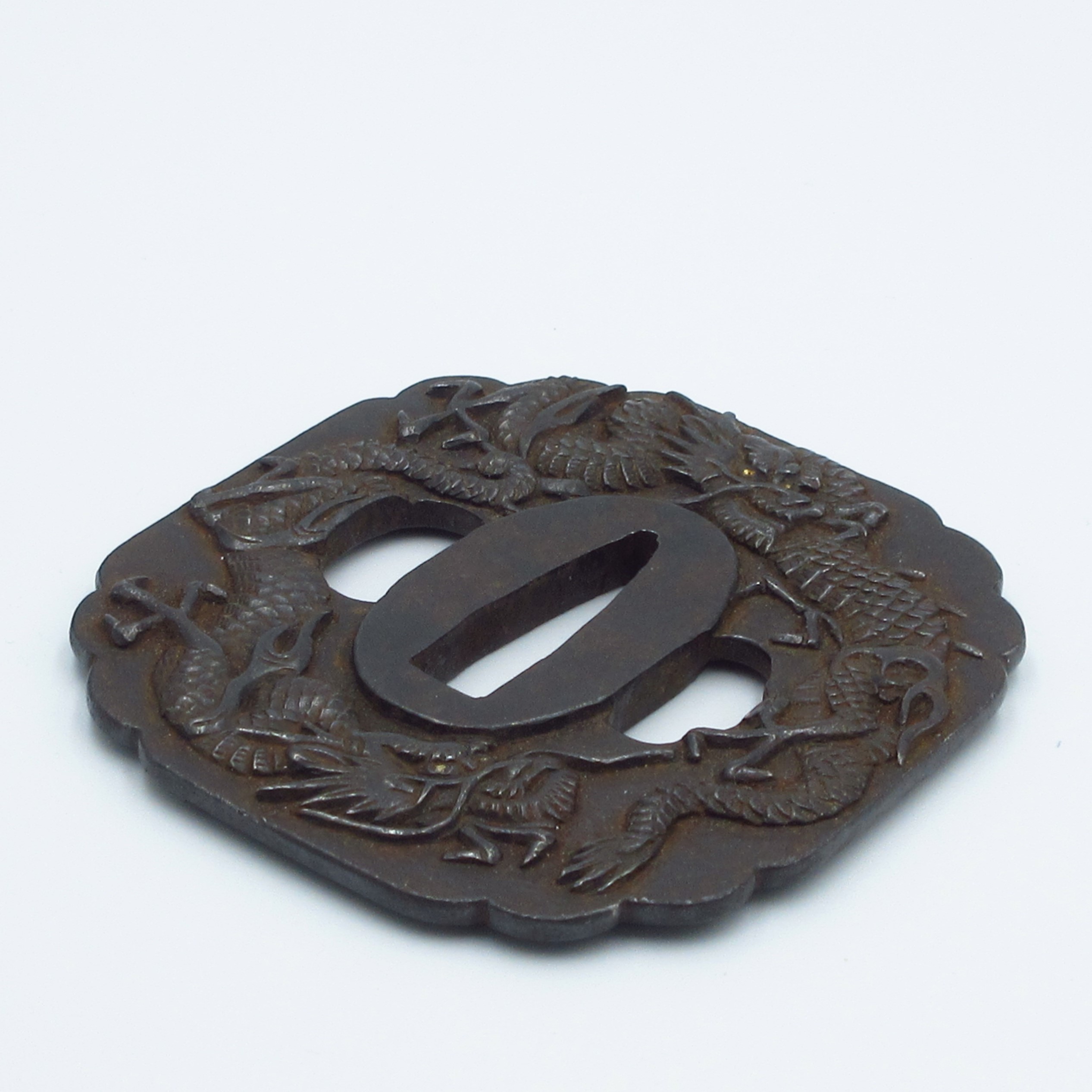 鍔 龍図鍔 無銘 水戸 大小 - 濃州堂