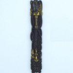小柄　魚々子地に獅子図 小柄：獅子図 Kozuka:Shishi Zu