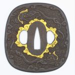 目貫、雨龍図、 目貫：雨龍図 Menuki:Uryu Zu