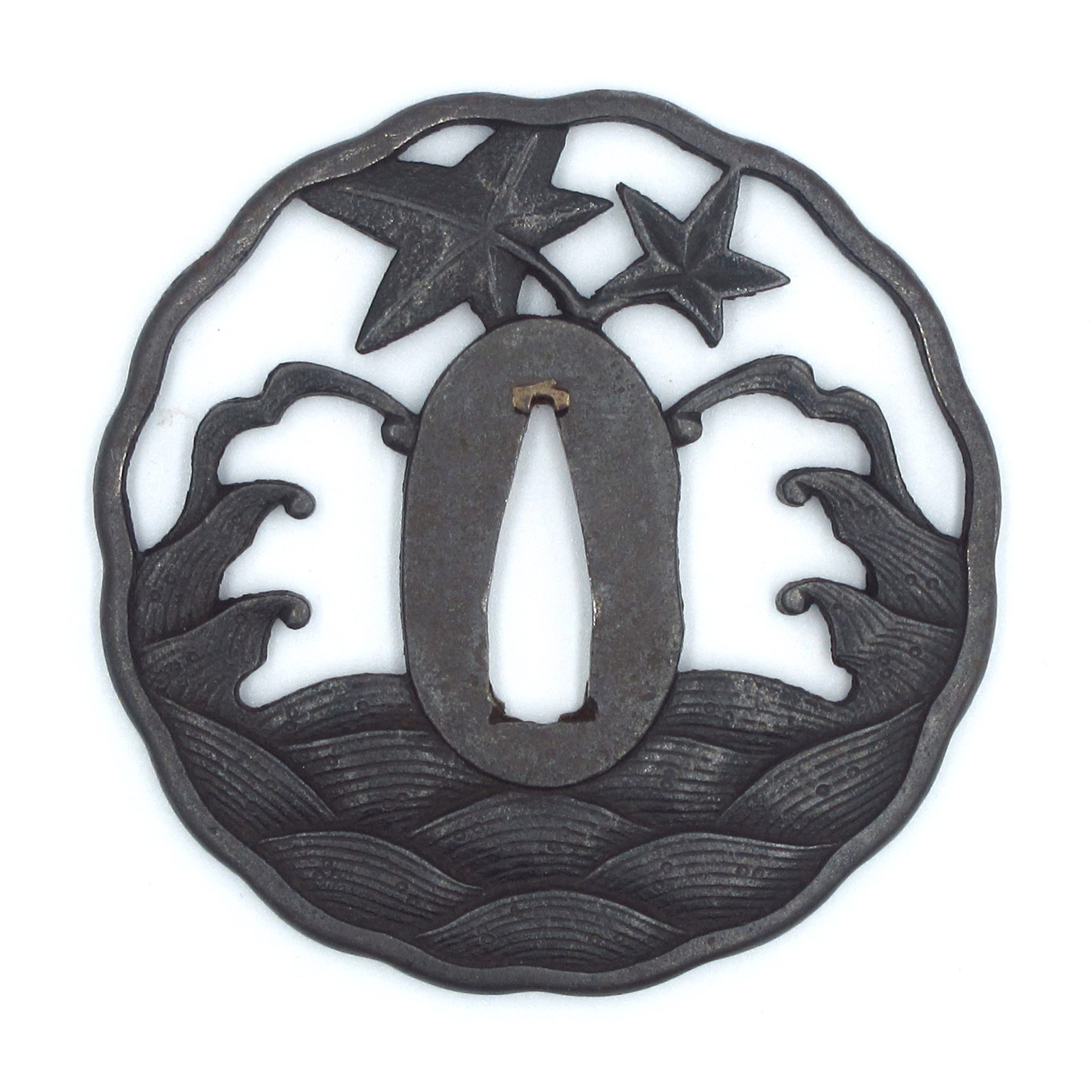 鍔 波と紅葉 - 濃州堂