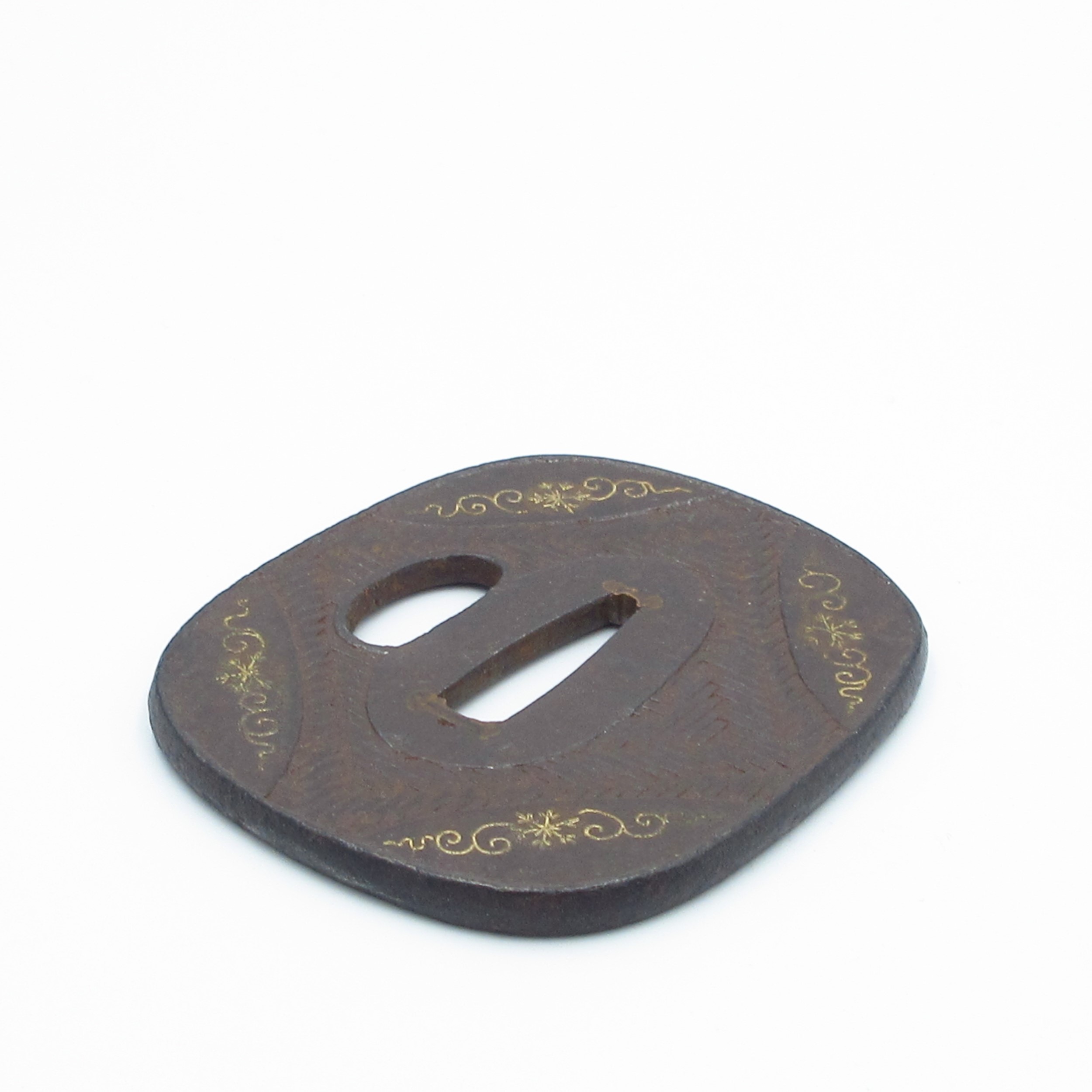 鍔 網代に雪図 - 濃州堂