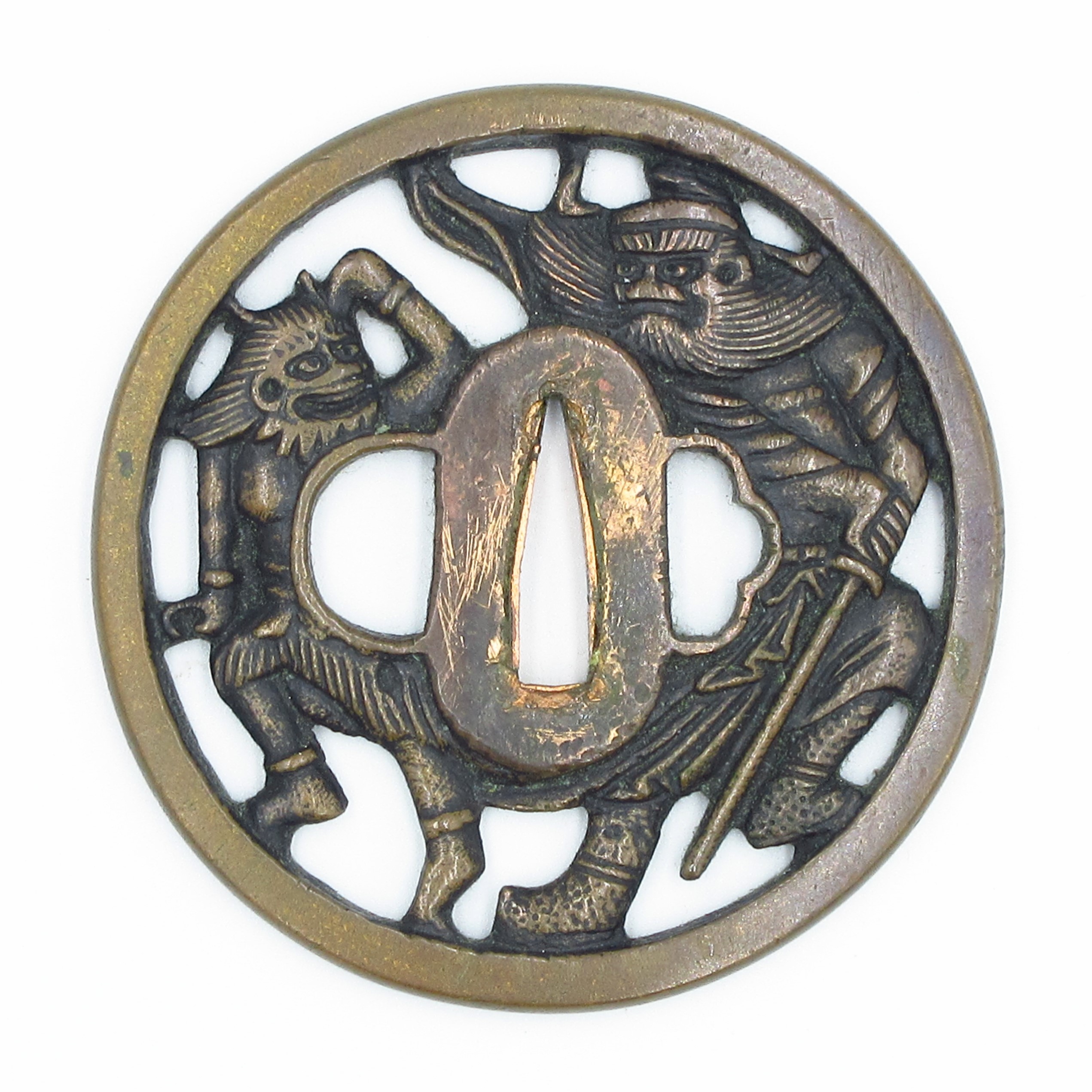 鍔 鍾馗と小鬼図 - 濃州堂