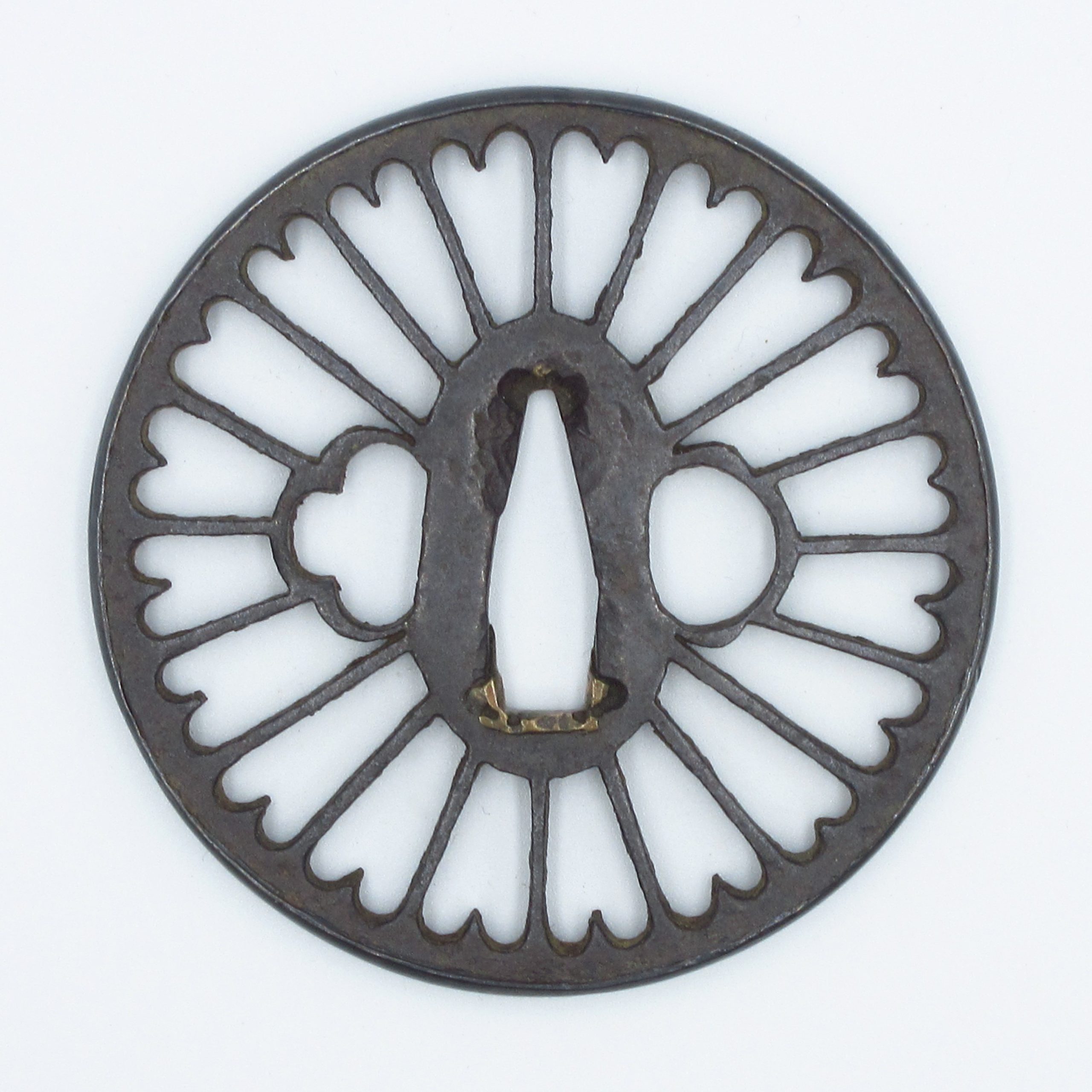 鍔 菊透かし - 濃州堂