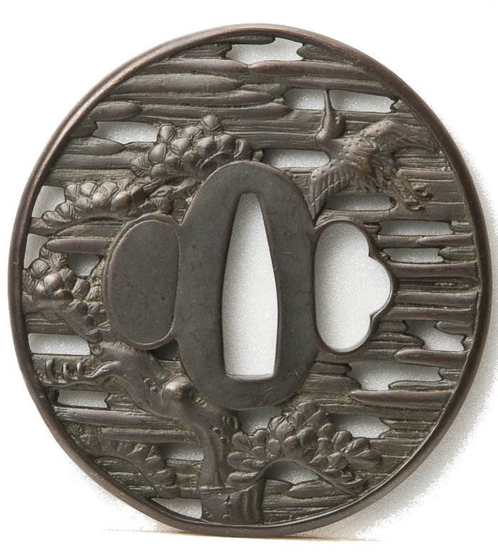 T-132 鍔 松と鶴の通販 - 濃州堂